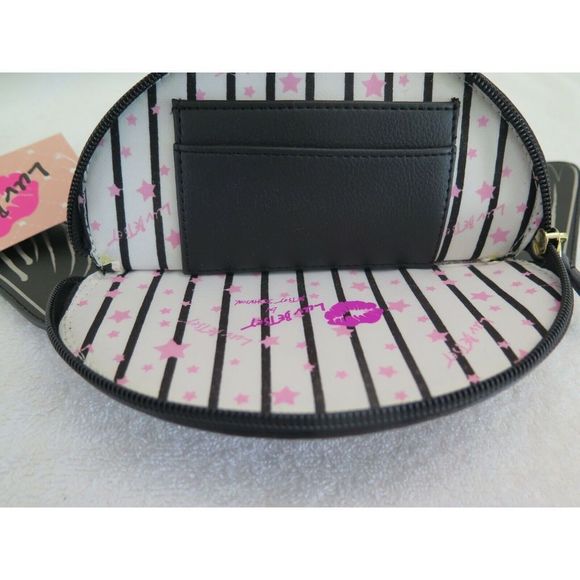 LUV BETSEY Black Frenchie Bulldog Unicorn LBTITAN Coin Purse Wristlet With Wings - Picture 9 of 9